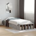 vidaXL Posteľný rám betónový sivý 75x190 cm kompozitné drevo