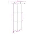vidaXL Posuvné dvere s kovaním 76x205 cm tvrdené sklo a hliník úzke