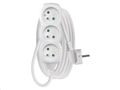 Prodlužovací kabel EMOS P0313 / 3 m / 3 zásuvky / biely / PVC / 1 mm2