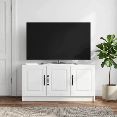 vidaXL TV skrinka Biela 99 x 34,5 x 47 cm Kompozitné drevo