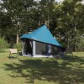 vidaXL Tipi stan so strechou s úložiskom Modrá 404 x 370 x 270 cm taft