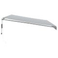vidaXL Automaticky zaťahovacia markíza antracit a biela 500x350 cm