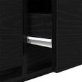 vidaXL TV skrinka 100 x 31 x 25,5 cm Čierny dub Kompozitné drevo