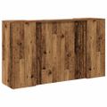 vidaXL Recepčný stôl staré drevo 180x50x103,5 cm kompozitné drevo