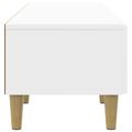 vidaXL TV skrinka Biela s vysokým leskom 147 x 34,5 x 30 cm