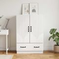 vidaXL Servírovacia skriňa Biela 66 x 34,5 x 92 cm Kompozitné drevo