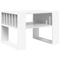 vidaXL Konferenčný stolík Biela 66 x 49,5 x 45 cm Kompozitné drevo