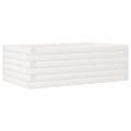 vidaXL Záhradný kvetináč biely 70x40x23 cm borovicový masív