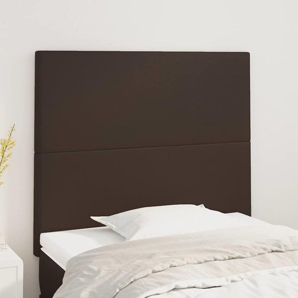 vidaXL Čelo postele hnedé 90x5x118/128 cm umelá koža