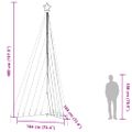 vidaXL LED vianočný stromček 570 LED teplá biela 399 cm