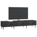 vidaXL TV skrinka Čierna 147 x 34,5 x 30 cm Kompozitné drevo