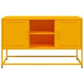 vidaXL TV skrinka horčicovožltá 100,5x39x60,5 cm oceľ