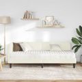 vidaXL Rohový rám postele Krémová 80 x 200 cm Zamat