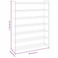 vidaXL Regál na topánky sivý 90x24x117 cm spracované drevo
