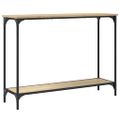 vidaXL Konzolový stolík dub sonoma 101x30,5x75 cm kompozitné drevo