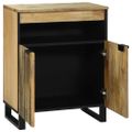 vidaXL Servírovacia skriňa Hnedá 60 x 33 x 75 cm mangový masív