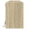 vidaXL TV nástenná skrinka s LED svetlami dub sonoma 180x31x45 cm