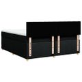 vidaXL Posteľný rám boxspring s matracom čierny 180x200 cm látka