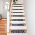 vidaXL Samolepiace schodové rohože 15 ks 65 x 21 x 4 cm Non-Slip Sivá
