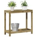 vidaXL Stôl na presádzanie s policou 82,5x35x75 cm impreg. borovica