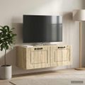 vidaXL Nástenná TV skrinka Nástenný Dub sonoma 78,5 x 31 x 30 cm