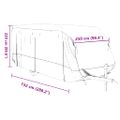 vidaXL Poťah na karavan sivý 732x250x220 cm netkaná textília