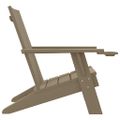 vidaXL Záhradná stolička Adirondack bledohnedá 75x88,5x89,5cm PP