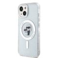 Puzdro Karl Lagerfeld pre iPhone 15 6,1" KLHMP15SHGKCNOT priehľadné HC Magsafe IML KC Glitter