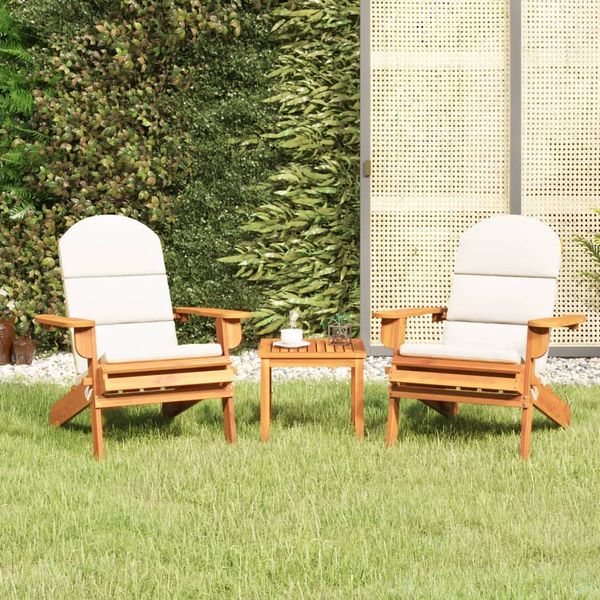 vidaXL 3-dielna záhradná sedacia súprava Adirondack akáciový masív