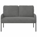 vidaXL Pohovky s vankúšom 110cm Tmavo šedá Preglejka