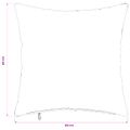 vidaXL Poťah na podložku 2 pcs HEERLEN Svetlosivá 40 x 40 cm Bouclé