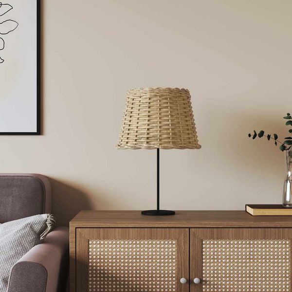 vidaXL Tienidlo na lampu hnedé Ø30x20 cm prútené