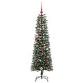 vidaXL Umelý vianočný stromček Zelená 150 cm PVC, plast a oceľ