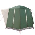 vidaXL Stan pre 3 osoby so strechou Zelená a biela 320 x 320 x 203 cm