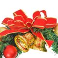 vidaXL Vianočný veniec s 20 LED svetlami zelený 45 cm