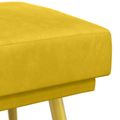 vidaXL Dvojvrstvová lavica Žltá 120 x 45 x 46 cm Zamat