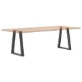 vidaXL Nohy k jedálenskému stolu v tvare V, 2 ks, antracitové, 60 x (72-73,3) cm, oceľ