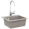 vidaXL Drez 80% Kvárc a 20% Živica 470 x 440 mm Sivá