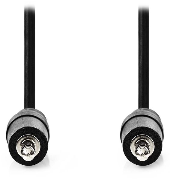 NEDIS stereo audio kábel/ 3,5mm jack zástrčka - 3,5mm jack zástrčka/ čierny/ bulk/ 1m Kábel, stereo audio, zástrčka 3,5mm jack - zástrčka 3,5mm jack, 1m, čierny, bulk