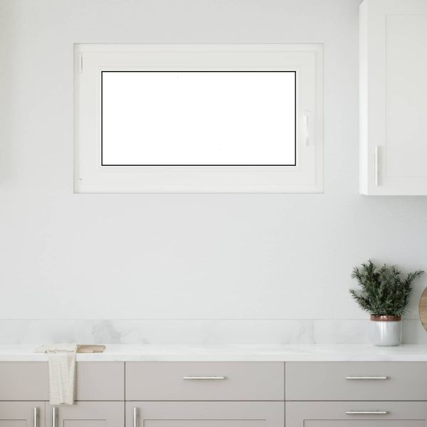 vidaXL Podkrovné okno RISOR 100 x 60 cm PVC a sklo Biela