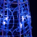 vidaXL Akrylové dekoratívne pyramídové LED svetlo kužeľ modré 120 cm