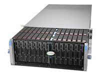 Supermicro Storage SuperServer 542B-DE1CR90-01-G2 - 2 uzle - cluster - instalovatelný do racku 4U - 1-smerný - 1 x Xeon 6736P / až 4.1 GHz - RAM 512 GB 2.5", 3.5" zásuvka(y) - SSD 2 x 960 GB - NVMe, HDD 90 x 24 TB - 200 Gigabit Ethernet, Gigabit Ethernet, 10 Gigabit Ethernet, 2.5 Gigabit Ethernet, 5 Gigabit Ethernet, 100 Gigabit Ethernet, 50 Gigabit Ethernet, 25 Gigabit Ethernet - žádný OS - monitor: žádný