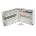 Rozvádzač FlatBOX 5916 IP65, 16mod., na omietku, priehľ. dvere, 270x340x138mm