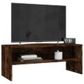 vidaXL TV skrinka dymový dub 100x40x40 cm spracované drevo