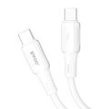 BWOO silikónový kábel X329CC 65W USB-C 1m biely