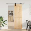 vidaXL Posuvné dvere NARVIK Prírodná a čierna 70 x 210 cm (152,5 cm)