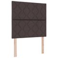 vidaXL Posteľ boxspring s matracom Tmavohnedá 120 x 200 cm Látka