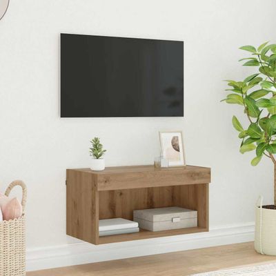 vidaXL Zostava TV skriniek s LED Remeselný dub 60 x 30 x 30 cm