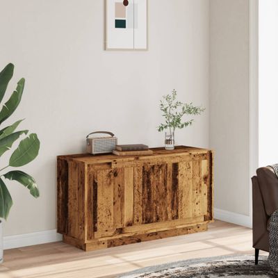 vidaXL Komoda staré drevo 102x35x55 cm kompozitné drevo