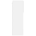 vidaXL TV skrinka s LED svetlami biela 40,5x30x90 cm